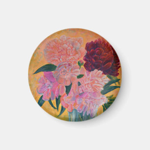 Peony bouquet - Peonies Painting Magneet