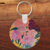 Peony bouquet - Peonies Painting Sleutelhanger (Voorkant)