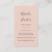 Peony Bouquet Visitekaartje (Achterkant)