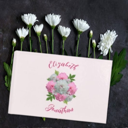 Peony Bouquet Wedding Gastenboek