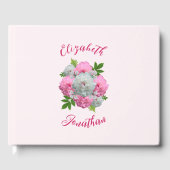 Peony Bouquet Wedding Gastenboek (Voorkant)