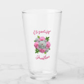 Peony Bouquet Wedding Glas (Voorkant)