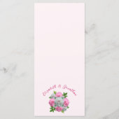 Peony Bouquet Wedding Menu (Achterkant)
