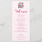 Peony Bouquet Wedding Menu (Voorkant)