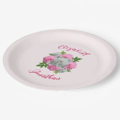 Peony Bouquet Wedding Papieren Bordje (Gekanteld)