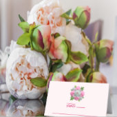 Peony Bouquet Wedding Plaatskaartje