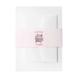 Peony Bouquet Wedding Uitnodigingen Wikkel