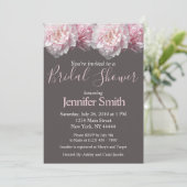 Peony Bridal Shower Kaart (Staand voorkant)