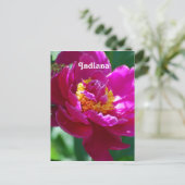 Peony Briefkaart (Staand voorkant)