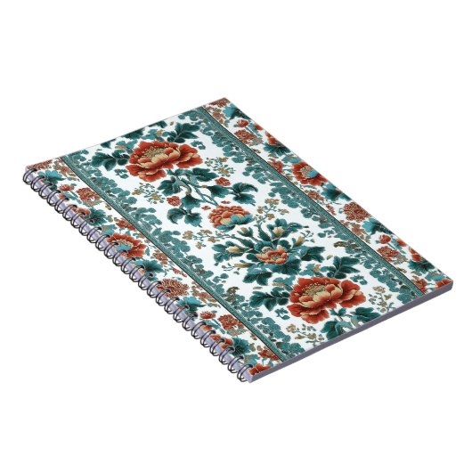 Peony Brocade Notitieboek (Rechterzijde)