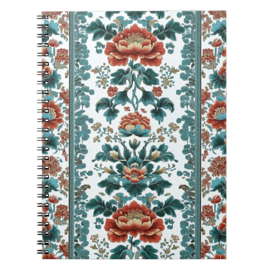 Peony Brocade Notitieboek (Voorkant)