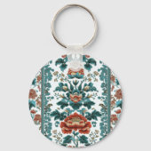 Peony Brocade Sleutelhanger (Voorkant)