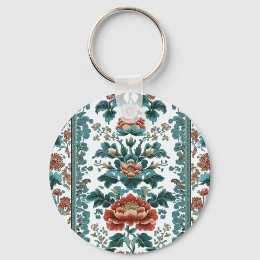 Peony Brocade Sleutelhanger (Voorkant)