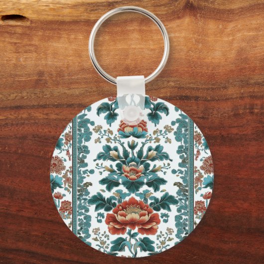 Peony Brocade Sleutelhanger (Achterkant)