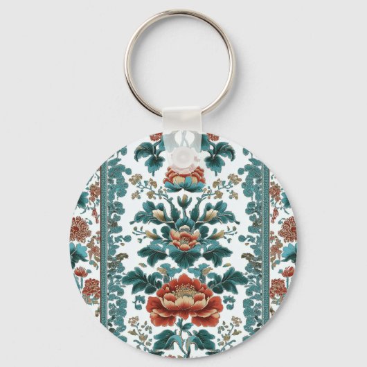 Peony Brocade Sleutelhanger (Achterkant)