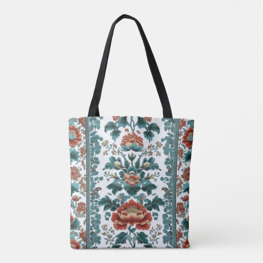 Peony Brocade Tote Bag (Achterkant)