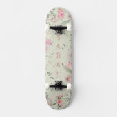 Peony & Butterflies Sage Aesthetic Persoonlijk Skateboard (Voorkant)
