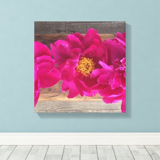 Peony canvas (Insitu (Houten vloer))