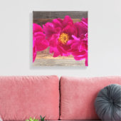 Peony canvas (Insitu (Woonkamer))