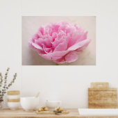 Peony closeup poster (Keuken)