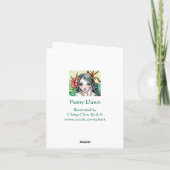 Peony Dawn Fairy - Blank Kaart (Achterkant)