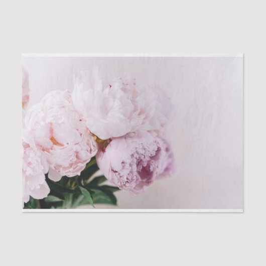 Peony Decoupage Paper links Tissuepapier (Voorkant)