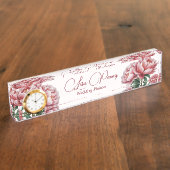 Peony Desk Name Bord Naambordje (Zijkant)