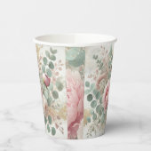 Peony Drama Licht Papier Cups Papieren Bekers (Links)