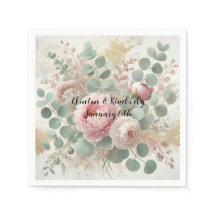 Peony Drama Licht Papier & Party Servetten