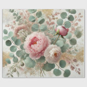 Peony Drama Wrapping Paper Cadeaupapier (Vlak)