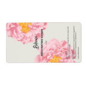 Peony Dropper Bottle Labels (Voorkant)