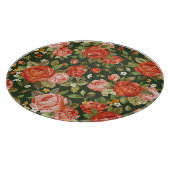 Peony Elegance: Grafisch bloemetjesbehang. Snijplank (Hoek)