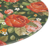 Peony Elegance: Grafisch bloemetjesbehang. Snijplank (Hoek)