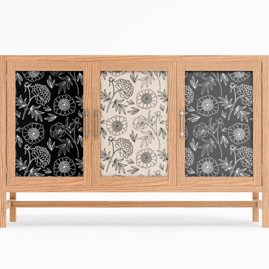 Peony Elegance met bewerkbare achtergrond Tissuepapier