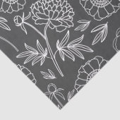 Peony Elegance met bewerkbare achtergrond Tissuepapier (Detail)