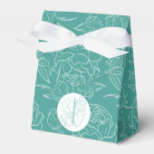 Peony Elegance Wedding Bedankdoosjes (Voorkant Zijde)