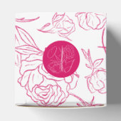 Peony Elegance Wedding Bedankdoosjes (Bovenkant)