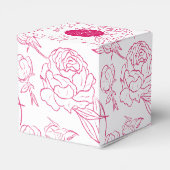 Peony Elegance Wedding Bedankdoosjes (Achterkant)