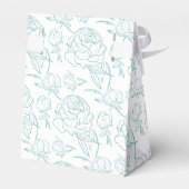 Peony Elegance Wedding Bedankdoosjes (Achterkant)