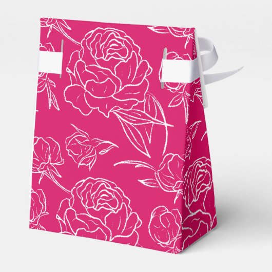 Peony Elegance Wedding Bedankdoosjes (Achterkant)