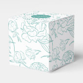 Peony Elegance Wedding Bedankdoosjes (Voorkant Zijde)