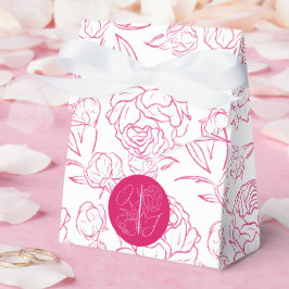 Peony Elegance Wedding Bedankdoosjes