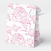 Peony Elegance Wedding Bedankdoosjes (Achterkant)