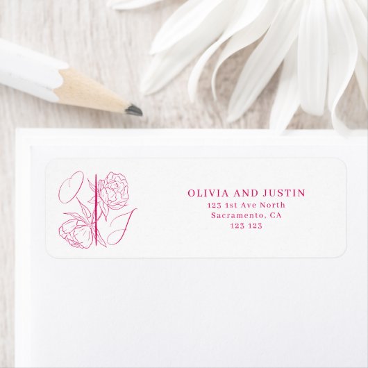 Peony Elegance Wedding Etiket (Insitu)