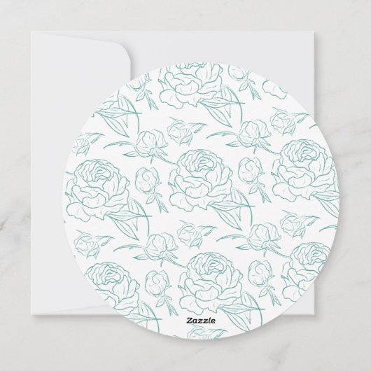 Peony Elegance Wedding Menu (Achterkant)