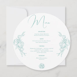 Peony Elegance Wedding Menu