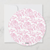 Peony Elegance Wedding Menu (Achterkant)