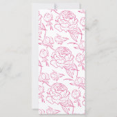 Peony Elegance Wedding Programma (Achterkant)