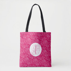 Peony Elegance Wedding Tote Bag