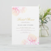 Peony Elegant Modern Script Floral Vrijgezellenfee Kaart (Staand voorkant)